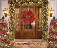 Christmas front door