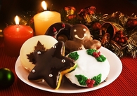 Chocolate christmas cookies