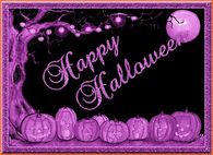 Purple Happy Halloween Gif