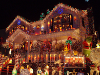 Perfect Christmas decorated house