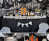 Haunted mansion graveyard party