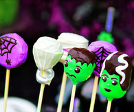 Frankenstein wedding cake pops