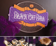 Black cat ball theme party