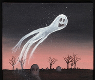 Happy ghost art