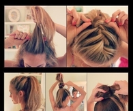 DIY bun hairstyle