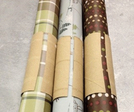 Save wrapping paper and keep it from unrolling