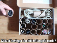 Sick of having a box full of tangled cords?