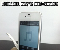 Quick and easy iPhone speaker