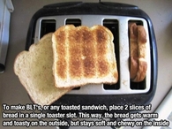Making BLTs or any toasted sandwich