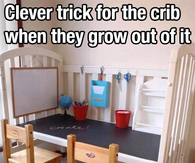 Clever trick for the crib