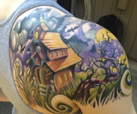 Haunted House Tattoo