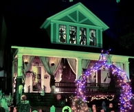 Green glow halloween home decorations