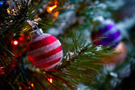 Striped ornaments