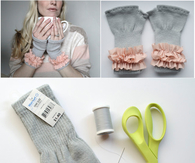 DIY Finger-less Gloves