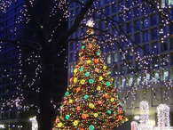 Outside christmas tree