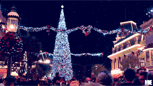 Blue christmas tree
