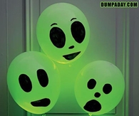 Glowing ghost balloons