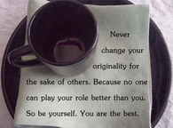 your originality