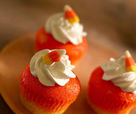 Candy corn cupcakes