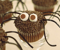 Daddy longlegs cupcakes
