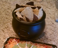 Spiderweb nacho spread