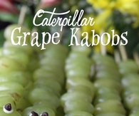 Caterpillar grape kabobs
