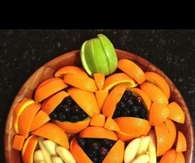Jack o lantern fruit bowl