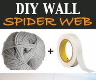 DIY Wall Spider web
