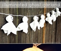 Illuminated ghost garland