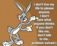 I dont live to please anyone