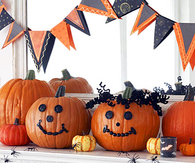 Pumpkin button faces