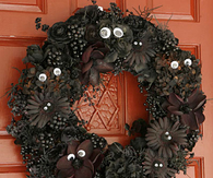 Horrifying halloween wreath