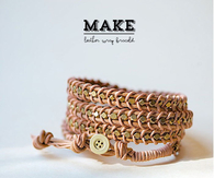 DIY Leather Wrap Bracelet