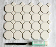 DIY Geometric Tile Gem Necklace