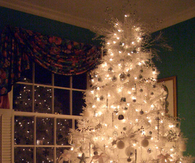 White christmas tree