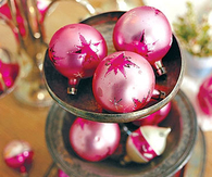 Pink ornaments