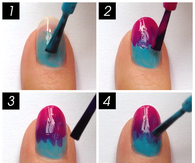 DIY Tie Dye Nails