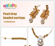 Pearl Drop Beaded Earrings