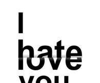 I hate and love you