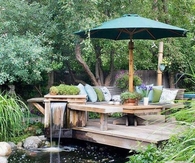 Waterfall garden