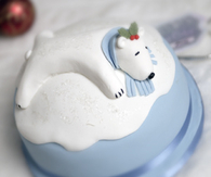 Polar bear christmas cake