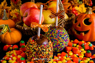 Halloween candy apples