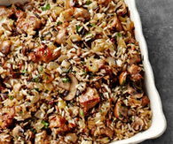 Wild rice and basmati dressing