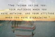 Two things define you
