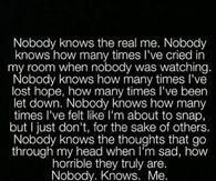 Nobody Knows Me