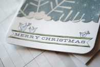 Wintery greeting card