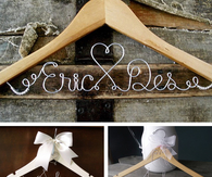 Custom wedding hangers