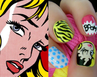 Cartoon strip nails