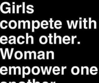Women empower one another
