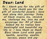 dear lord